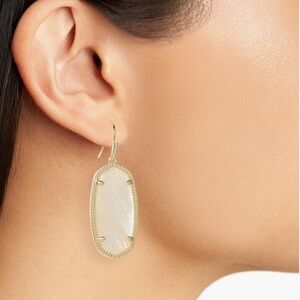 Kendra Scott Elle Filigree Navy Drop Earrings